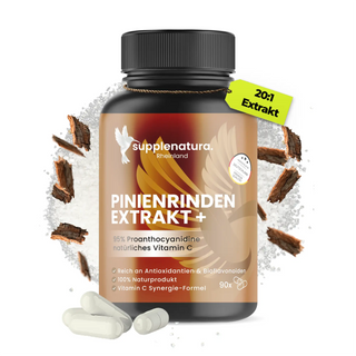 Pinienrindenextrakt Kapseln mit natürlichem Vitamin C